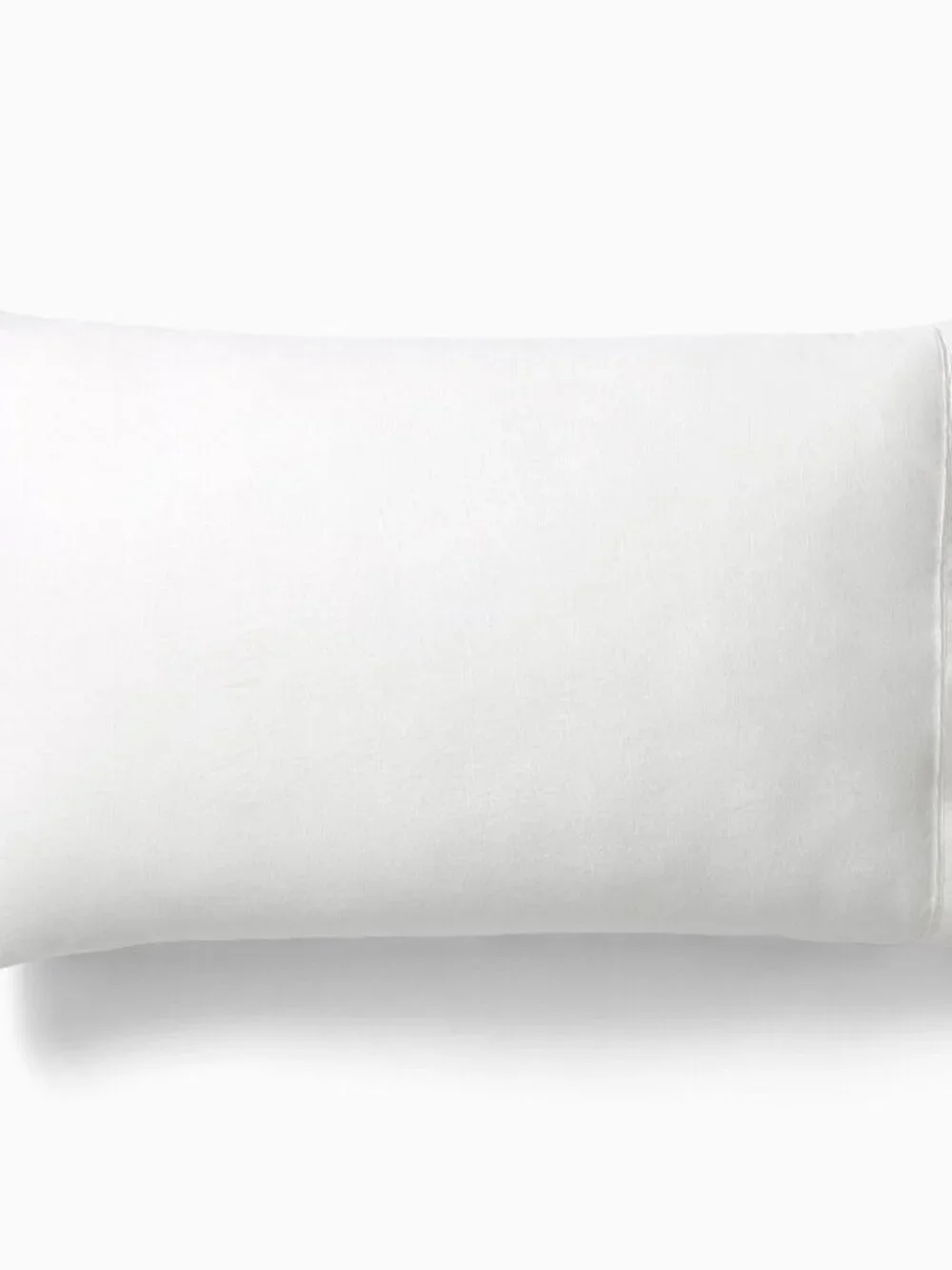 NWT West Elm Signature Tencel Linen White King Pillowcases - Set of 2